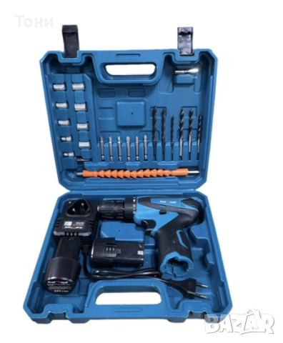 Акумулаторен Винтоверт с две батерии - Комплект, снимка 2 - Други инструменти - 52586253