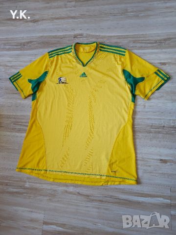 Оригинална мъжка тениска Adidas Climacool x South Africa F.C. / Season 10 (Home), снимка 2 - Тениски - 45205783