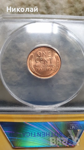1 цент 1955 S MS 65 RED, снимка 4 - Нумизматика и бонистика - 53573255