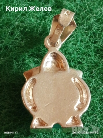 Сребърна висулка във формата на Бухал 🦉 с инкрустиран камък КОТЕШКО ОКО финно бижу 52625, снимка 5 - Колиета, медальони, синджири - 53777253