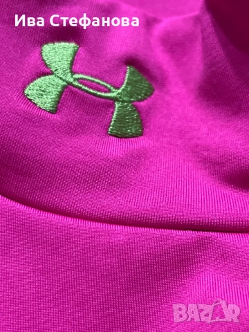 Under Armour марков разкошно розова поло еластан блуза 100 % оригинал , снимка 6 - Блузи с дълъг ръкав и пуловери - 37532165