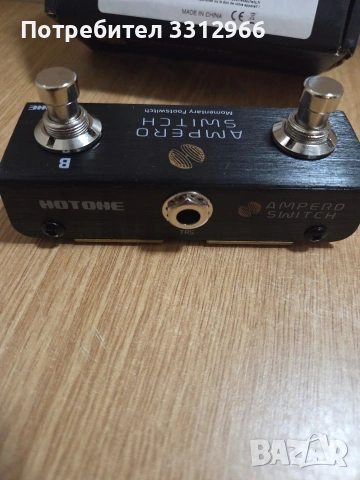 Чисто нов Hotone Ampero Switch, компактен двоен футсуич за китарни ефекти. , снимка 3 - Китари - 53698481