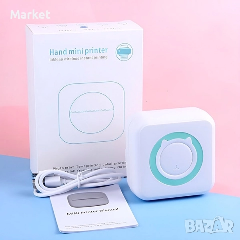 Принтер за Смартфони MINI PRINT, снимка 6 - Принтери, копири, скенери - 52772792