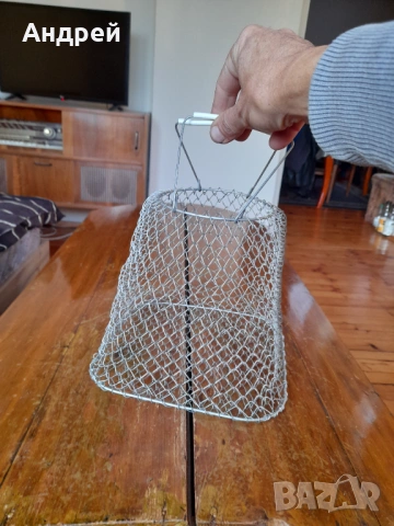 Стара метална пазарска чанта #4, снимка 2 - Други ценни предмети - 53405079