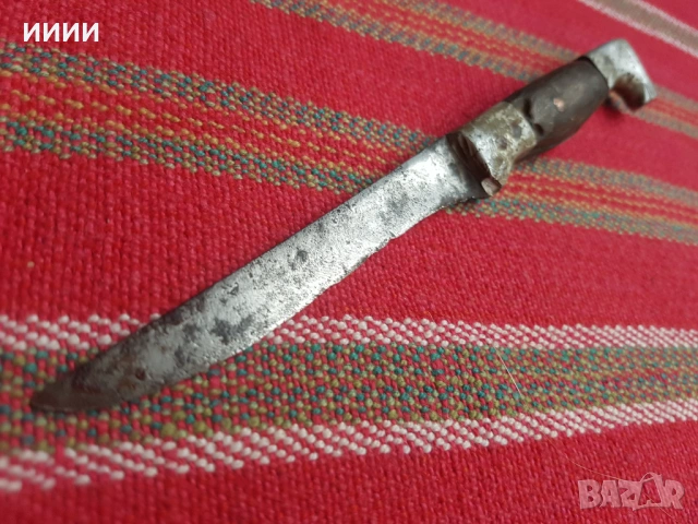 Стар нож с глава на куче, снимка 2 - Антикварни и старинни предмети - 53372749