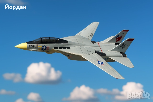 Самолет F14 tomcat /декоративен със стойка 1:72, снимка 4 - Влакчета, самолети, хеликоптери - 52428055