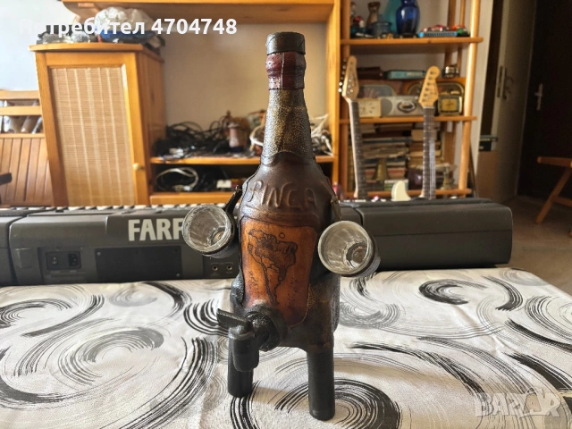 Ретро кожено шише, снимка 10 - Антикварни и старинни предмети - 53757408