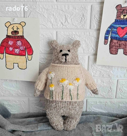 Ръчно Плетени мечета handmade , снимка 8 - Плюшени играчки - 54160967