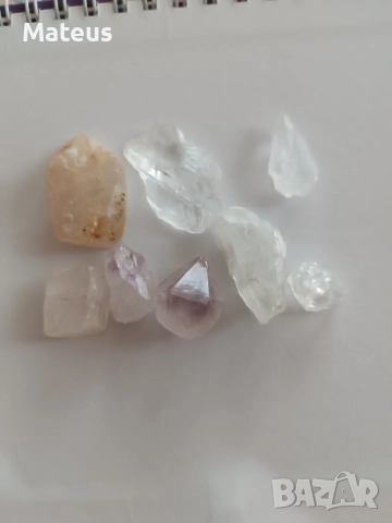 Прозрачен кварц и калцит, снимка 4 - Колиета, медальони, синджири - 52186676