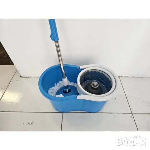 Моп за почистване на под - Spin Mop 360 с центрофуга и висока ефективност

, снимка 1 - Мопове, кофи, четки и метли - 49395886