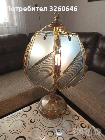 Винтидж тъч лампа, снимка 3 - Настолни лампи - 53477374