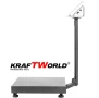 Електронен платформен кантар KraftWorld – до 350 кг, платформа 45×60 см, снимка 3