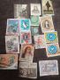 Лепени пощенски марки от Италия, Германия, Япония, Швейцария. 