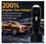 LED крушки с лупа Y10 H4 – 6000K, 6400LM, CANBUS, снимка 7
