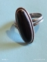 Сребърен пръстен Арт Деко стил с Черен Оникс ювелирна изработка 40551, снимка 6