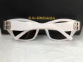 Balenciaga дамски слънчеви очила котка котешки очи черни бели зелени , снимка 16