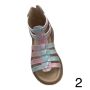 Многоцветни детски сандали за момиче - За цветна разходка през лятото!, снимка 1