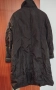 Дълго черно яке – кройка палто с шал яка, XL, снимка 3