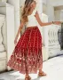 Дамска бохемска празнична пола с висока талия, 3цвята , снимка 3