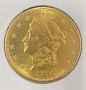 Златна монета 20 Долара 1904 г, злато