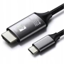 Кабел Type C към HDMI Digital One SP01145, Преходник TypeC to HDMI, 4K, 30Hz, 2m, снимка 2