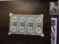 Уникално пано от 4бр. банкноти 1 долара , снимка 9
