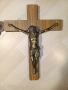 Стар кръст разпятие Христово,голям,тежък кръст от божи гроб,донесен преди 50,Исус Христос, снимка 7