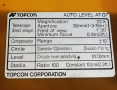 Японски оптичен автоматичен нивелир TOPCON AT-G7 22x увеличение, снимка 6