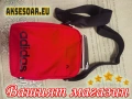 Практична малка и удобна за носене червена чантичка ADIDAS PERFORMANCE преносима компактна Чанта, снимка 9