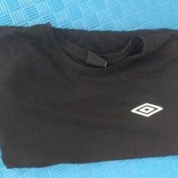Черна памучна тениска Umbro (XХL), снимка 4 - Спортни дрехи, екипи - 45466890