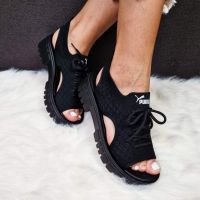 🖤🌸Puma стилни черни дамски сандали🌸🖤, снимка 1 - Сандали - 45452543