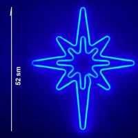 Светеща коледна LED звезда, водоустойчива,52 см, снимка 5 - Декорация за дома - 45830531