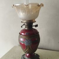 Газова (газена) лампа арт нуво, снимка 2 - Антикварни и старинни предмети - 45709762