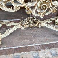 Италианска барокова конзола с огледало  б25, снимка 16 - Огледала - 45639163