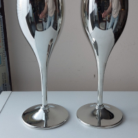 Два броя сребърни чаши за вино-сребро 800, снимка 1 - Чаши - 45024789