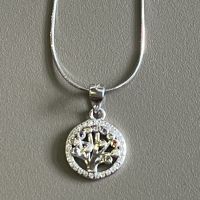 Сребърно герданче от Италия, снимка 2 - Колиета, медальони, синджири - 45482439