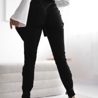 Елегантен панталон с ефектна поличка  , снимка 5 - Панталони - 45312932