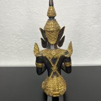Тайландска бронзова фигура на танцьорка / Буда. №5288, снимка 6 - Колекции - 45096532