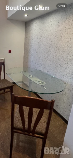 Стъклена разтегателна маса, снимка 1