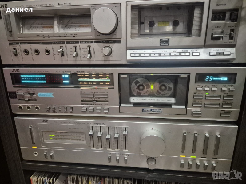 Касетен дек JVC DD-9 - топ модел на марката - като нов - отличен вид и техническо състояние, снимка 1