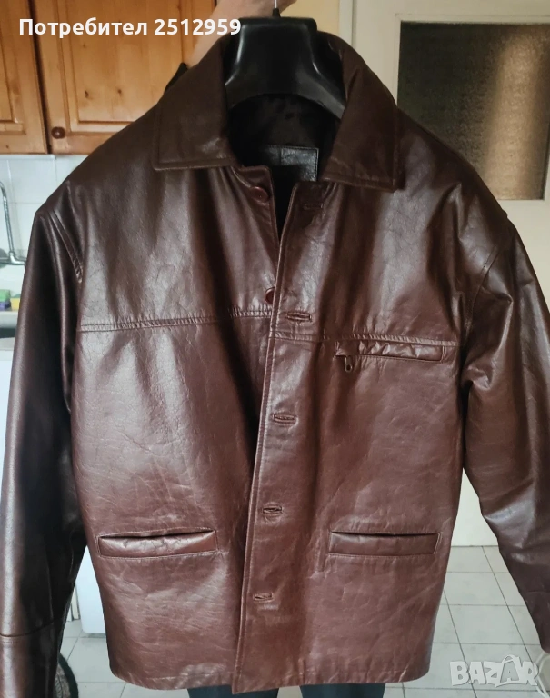 Мъжко кожено яке , снимка 1