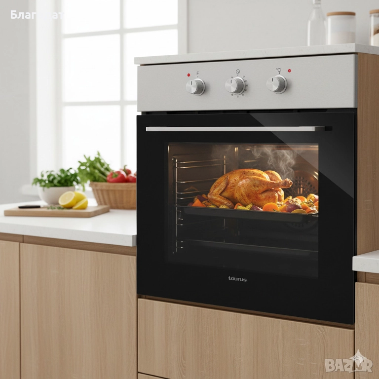 Вградима фурна Taurus HM669IXM – 69 л, 2300 W, WaterSteam Clean System, SuperGrill, енергиен клас A,, снимка 1