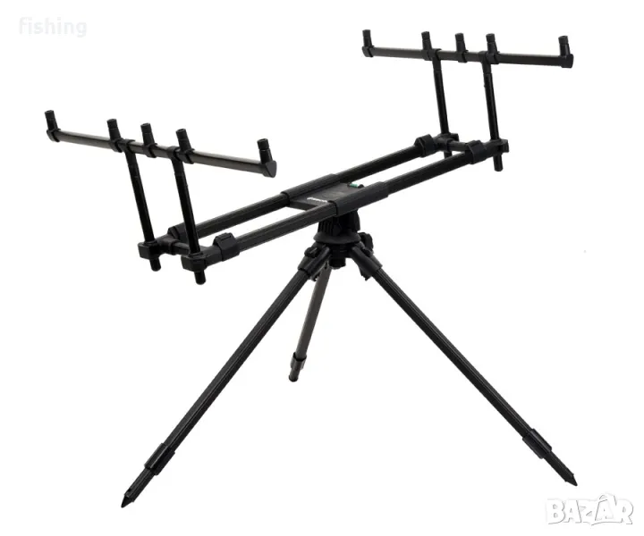 ШАРАНДЖИЙСКА Стойка ROD POD CARP PRO ESCOL 3 крака- 3-4 въдици, снимка 1