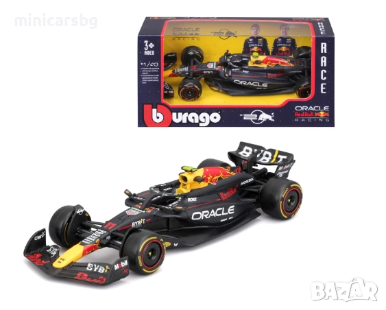 Bburago 1:43 F1 Red Bull RB20 2024 – Oracle Red Bull Racing болид, снимка 1