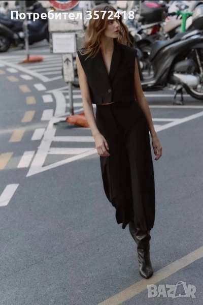 ZARA панталон със скъсена кройка, снимка 1