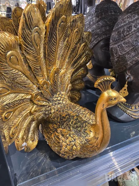 статуетка паун, снимка 1