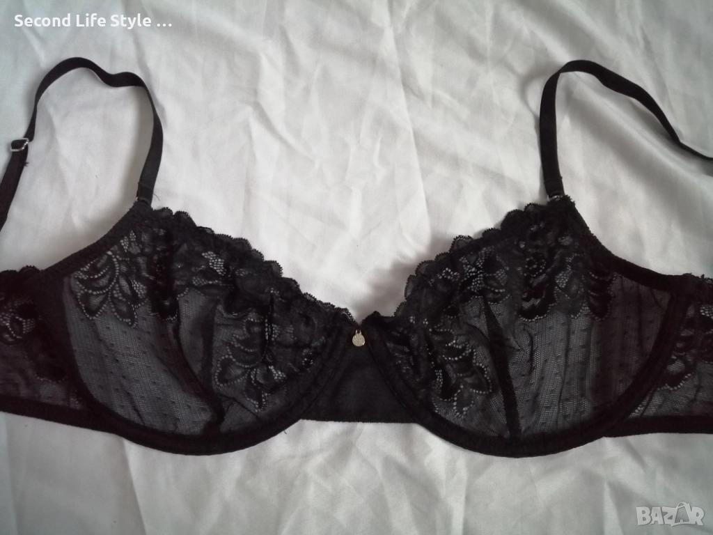 60H черен дантелен сутиен марка Change Lingerie (колекция Intimate), снимка 1