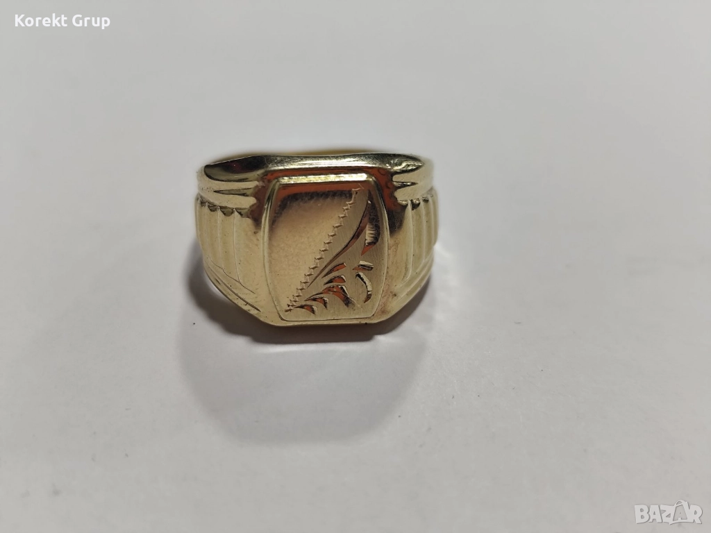 Златен мъжки пръстен 14к, снимка 1