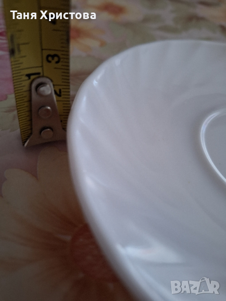 Бяла аркопалова чинийка, снимка 1