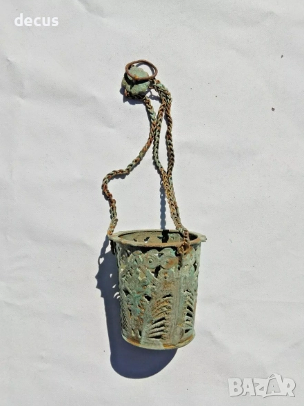 Антикварен православен висящ кадилник – XVIII век кандило, снимка 1